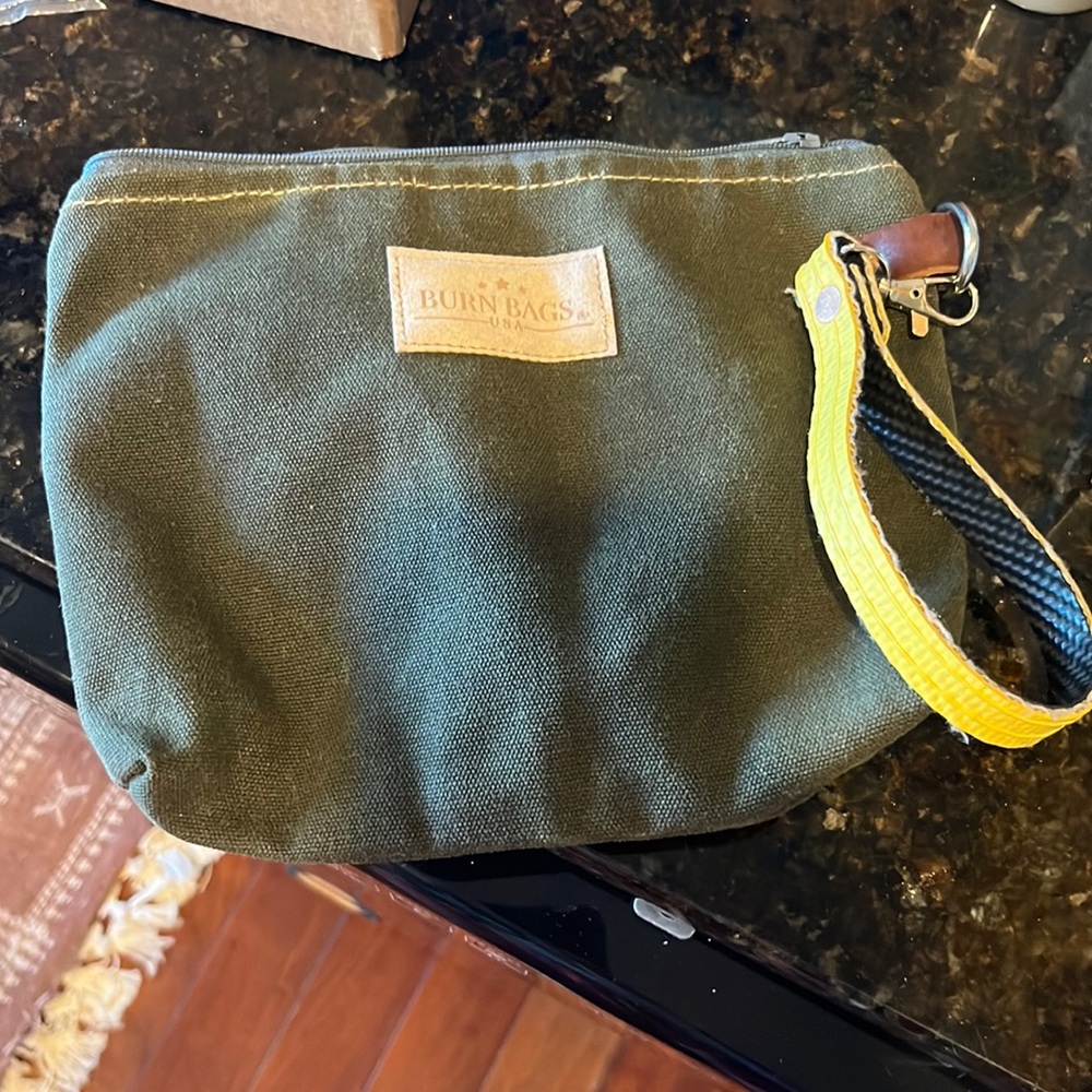 Burn bag wristlet